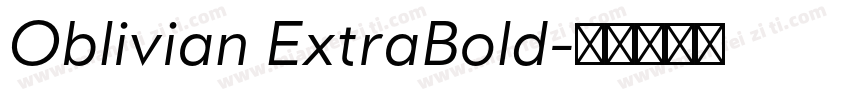 Oblivian ExtraBold字体转换